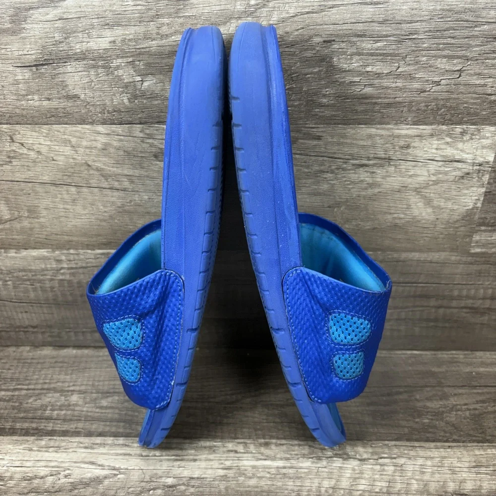 Adidas Swoosh Slides Blue Mens US Size 9 EUR 42.5 431884-444 Sandals - Picture 5 of 11